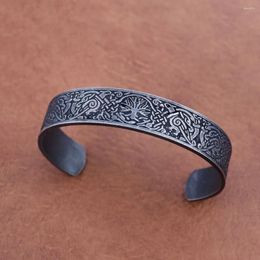Bangle Personality Fashion Nordic Tree Of Life Bracelet For Men Stainless Steel Retro Viking Yggdrasil Open Scandinavian Jewelry