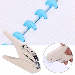 Photography Mushroom Hole Puncher Looseleaf Pages Punching Hine Paper Cutter 6 Sheets of A4 Paper Hole Shape for Newspapers Magazines