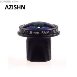 Other CCTV Cameras AZISHN Fisheye Lens CCTV Lens 5MP 1.8mm M12 180 degree Wide Viewing Angle F2.0 1/2.5 For HD IP Camera Y240403