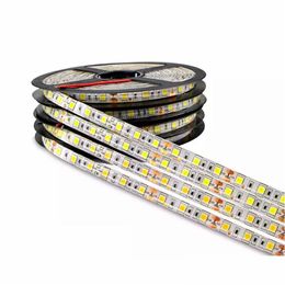 Led Strips Dc 12V 5M 300Led Ip65 Ip20 Not Waterproof 5050 Smd Rgb Strip Light 3 Line In 1 High Quality Lamp Tape For Home Lighting D Dhmrr
