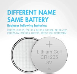 2-50pcs 3v Lithium Battery CR1225 Bulk Compatible with DL1225 BR1225 KL1225 L1225 ECR1225 KCR1225 for calculator Watch Car key