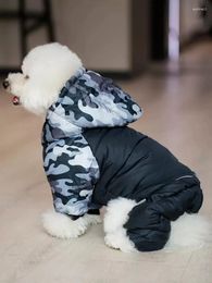 Dog Apparel Clothing Winter Warm Down Cotton Jacket Pet Four Legged Small And Medium Sized