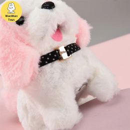 Electric Puppy Stuffed Animal Interactive Toy Pet Wagging Tail Dog Walking Teddy Cute Rabbit Toy Christmas Halloween Gift