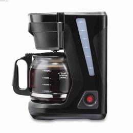 Coffee Makers Proctor Silex Front Fill Compact 12 cup coffee machine glass carat compatible with smart plug black 43680PS Y240403