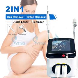 Pico Second Laser Tattoo Removal Diode Laser Hair Removal Machine 2 in 1 Pico Laser for Pigmentation Freckle Treatment