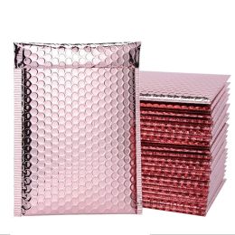 Envelopes 25pcs/lot Rose Gold Foam Envelope Bags Self Seal Mailer Padded Shipping Envelopes with Bubble Mailing Bag Shipping Packages Bag