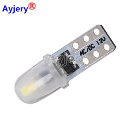 10Pcs T5 W3W 2 SMD 3014 Dashboard Car LED Bulbs 12V DC W1.2W 70 73 74 79 85 Indicator Wedge Lights Auto Instrument Warming Lamps