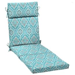 Pillow 72" X 21" Turquoise Medallion Rectangle Chaise Lounge 1 Piece