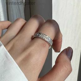 Top Quality 1to1 Original Women Designer 925 Sterling Silver All Over the Sky Star Female Closed Mouth Classic Brand Luxury Designer Brand Ring