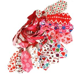 Dog Apparel 50/100pcs Valentine's Day Neckties Small Bow Ties Bowtie Collars Grooming Accessories