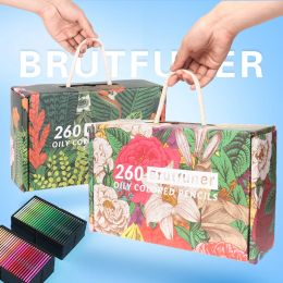 Pencils Brutfuner 260 Colours Colour Pencils Set Sketch Artisit Coloured Pencils Oil Drawing Pencil For Kids Student Gifts Art Supplies