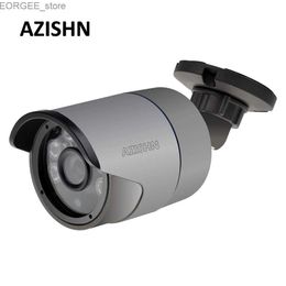 Other CCTV Cameras AZISHN H.265/H.264 5MP 2880*1616 IP Camera Surveillance Bullet Camera 6 Array IR LEDS IP66 metal waterproof CCTV DC 12V/48V PoE Y240403