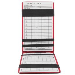 Points Record Book Sports Card Holder Portable Scorecards Scoring Supplies Golfs Simple Balls Scorebook Recording Pu Wallet