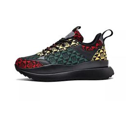 Luxury Designer platform sports shoes Printed Plaid Fashion men party Travel School Business Casual shoes Sweat absorption Breathable Flats comfort Sneakers