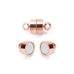 10 pcs/Lot Round Magnetic Clasp Cylinder End Buckle Magnet Claps for Chain Rope Connector DIY Jewellery Bracelet Necklace