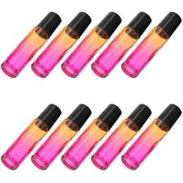 Storage Bottles 10 Pcs Multifunction Roller Bottle Travel Perfume Essential Oil Kit Glass