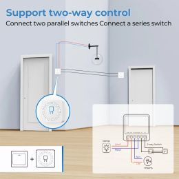 ONENUO Tuya 16A WiFi Mini Swith Wifi Smart Switch Module 2 Way Control Smart DIY Switches Smart Life APP Alexa Google Home