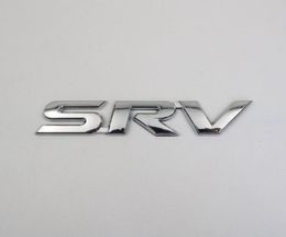 For SRV Emblem 3D Letter Chrome Silver Car Badge Logo Sticker3986679