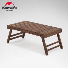 Furnishings Naturehike Camping Folding Wooden Table Family Barbecue Picnic Portable Small Table Outdoor Garden Leisure Nh20jj031