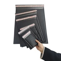 Blackboard 50 Pcs Bubble Envelope Black Polyfoam Padded Envelope Gift Bag for Books and Magazines Lined with Cargo Packaging