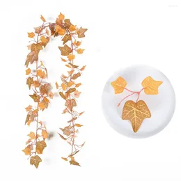 Decorative Flowers Natural Style Leaf Vine Versatile Artificial Plant For Various Projects Realistic Simulated Autumn Home Party