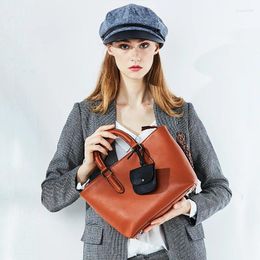 Evening Bags Luxury Women Handbags Genuine Leather 2024 Soft Top-Handle Bag High Quality Ladies Shoulder Crossbody Sac De Luxe