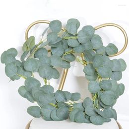 Decorative Flowers Artificial Eucalyptus Rattans Vines Plants Pography Props Wedding Home Simulation Leaves Garden Wall Greenery Decorations