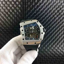 Watch Men's Luxury Designer Watch Wine Barrel Rubber Strap Stainless Steel Automatic Mechanical Watch 2024 Hot Sale 62fh