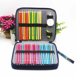 Bags Coloured Pencils for CASE Holder for Artist Adult Colouring Portable Oxford Cloth Storage Organiser 127 Holes for Women Me