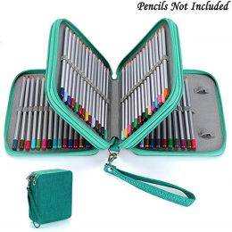 Bags 72 Holes Pencil Case for Drawing Painting Art Marker Pens Bag Box Multifunction Large Capacity School Stationery Bag Pouch