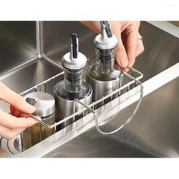 Kitchen Storage Multipurpose Spice Rack For Gadgets And Accessories Stainless Steel Faucet Dish Cloth Sponge