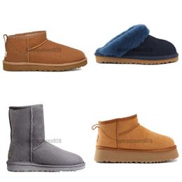 Snow Designer Boots Australia Mini Piattaforma Boot Women Tazz Tasman Slifors Classic Slide Slip-On Slide inverno in lana Warm Warm Booties Sheep Skin Scarpe Cavalche