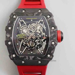 Watch Luxury Designer Mens 41mm Mechanical Automatic Movement Watches Richar M Sapphire Waterproof Glide Buckle Fashion Wristwatches W2EC
