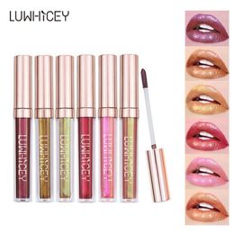 LUWHICEY Crystal Glow Lip Gloss Laser Holographic Lip Tattoo Liquid Lipstick Mermaid Pigment Glitter Lip gloss Metallic makeup5239724