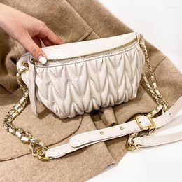 Waist Bags Fashion Chest Bag Women Luxury Clutches Pouch PU Leather Crossbody Travel Phone 2024 Hip Belt PacK