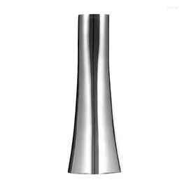 Vases Stainless Steel Flower Vase Modern Tabletop-Vase Metal Flowerpot 6.7Inch Home Decorations And Tools