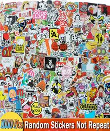 Mixed 1000 PCS Funny Cartoon Random Stickers Kids DIY Toys for Home Decor Luggage Car Bike Motorcycle Laptop Graffiti Sticker 20109212229