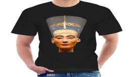 Men039s TShirts Brand Cotton Men Basic Tops Queen Nefertiti Ancient Egypt Berlin Bust Statue Egyptian Art Funny T Shirt 0796387650