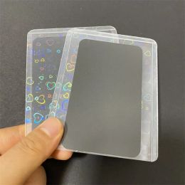 5Pcs/lot Laser Pattern Hard Transparent PVC Toploader Card Sleeve For Board Game Cards Photo Protector Trading Shield Cover