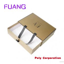 Mailers Custom Custom Clothing Packaging Rigid Cardboard Drawer Gift Boxes with Handlespacking box for small business