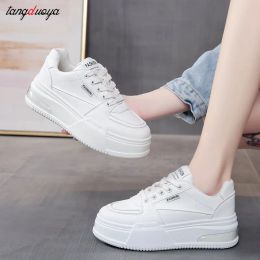 Shoes white red sneakers Platform Shoes for Women Lace Up Sneakers White Casual Shoes Tenis De Mujer Women's Vulcanised Shoes 2023