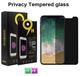 Privacy Tempered Glass for iPhone 12 11 pro Max XS XR 6 7 Plus 8 Anti Spy Screen Protector5149390