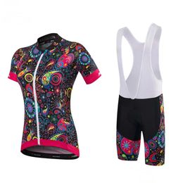 Cycling Jersey Sets 2024 Women Set Bike Clothing Bicycle Mtb Sport Wear Short Sleeve Ciclismo Roupa Drop Delivery Sports Outdoors Jers Ot1Ut