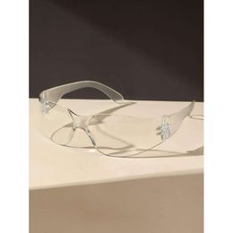 Wrap Design Eyeglasses Clear Glasses