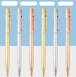 Wholesale Luxury Metal Ballpoint Pen Office Student Writing Ballpoint Pen High Quality Rose Gold Ball Point Pens