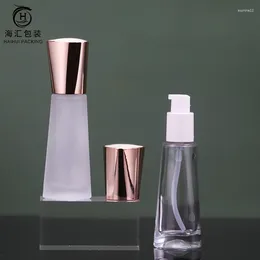 Storage Bottles 30ml Cosmetic Container Empty Glass Bottle With Press Pump Liquid Foundation Makeup Cream Lotion Essence Containers