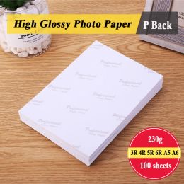 Paper Photo Paper 3R 4R 5R 6R A5 A6 100 sheets 230g For Inkjet Printer High Glossy Photographic Coated Printing Paper