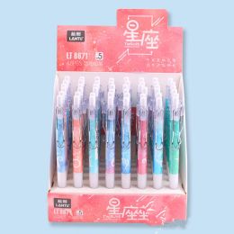 Pencils 48 pcs/lot Constellation Clip Mechanical Pencil Cute 0.5mm Automatic Pens For Kid School Office Supply Promotional Gifts