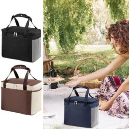 Storage Bags Insulated Lunch Bag Insulation Bento Pack Aluminium Foil Rice Leakproof Reusable Travel Cooler For Adults