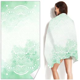 Square Mandala Beach Towel Outdoor Water Sport Towel Quick Drying Swimming Surf Towels Portable Big Yoga Mat Beach Chair Blanket